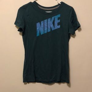 Dark teal Nike shirt
